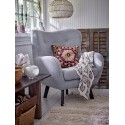 Coussin decoratif brode coton Bloomingville Chinon