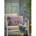 Coussin decoratif salon motif paons Bloomingville Adya