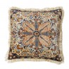 Grand coussin decoratif doux motif boheme franges Bloomingville Asu
