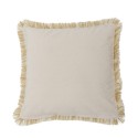 Grand coussin decoratif doux motif boheme franges Bloomingville Asu