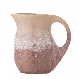 Pichet artisanal gres rose Bloomingville Darlene