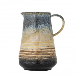 Carafe gres artisanal bleu Bloomingville Deana