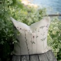 Grande housse de coussin lin floral qualite Nordra Sweden