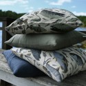 Grande housse de coussin lin poissons chic originale Nordra sweden