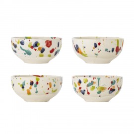 Bols gres mouchetes de couleurs Bloomingville Freckles