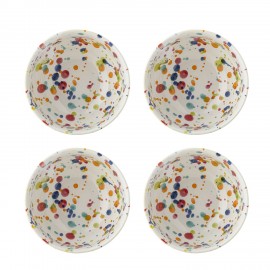 Bols gres mouchetes de couleurs Bloomingville Freckles