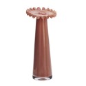 Vase soliflore style art deco verre corail Madam Stoltz
