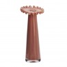 Vase soliflore style art deco verre corail Madam Stoltz