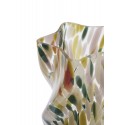 Vase decoratif art deco verre tachete multicolore Madam Stoltz