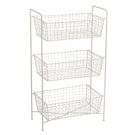 Meuble rangement etageres a poser metal grillage filaire Madam Stoltz