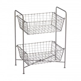 Paniers superposes rangement metal filaire Madam Stoltz