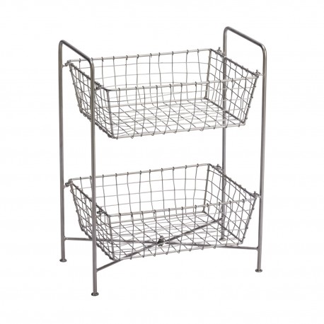 Paniers superposes rangement metal filaire Madam Stoltz