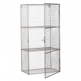 Etagere murale armoire avec porte metal filaire Madam Stoltz
