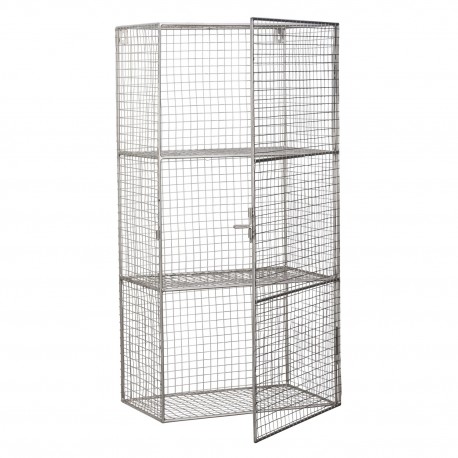 Etagere murale armoire avec porte metal filaire Madam Stoltz