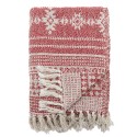 Plaid coton recycle franges Bloomingvilla Oia