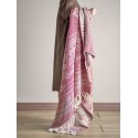 Plaid coton recycle franges Bloomingvilla Oia