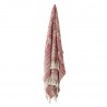 Plaid coton recycle franges Bloomingvilla Oia