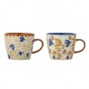 Mugs tasses decores oiseaux gres Bloomingville Anniversary