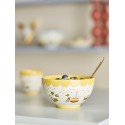 Bol enfant gres peint jaune Bloomingville Celebrate