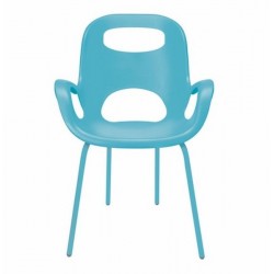 Chaise design turquoise vif umbra oh chair