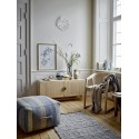Cache pot decoratif chic gres bleu Bloomingville Clarke