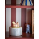 Boite a sucre ceramique decorative peinte oiseau Bloomingville Biona