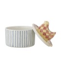Boite a sucre ceramique decorative peinte oiseau Bloomingville Biona