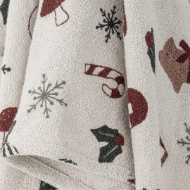 Plaid motif noel coton recycle Bloomingville Yule