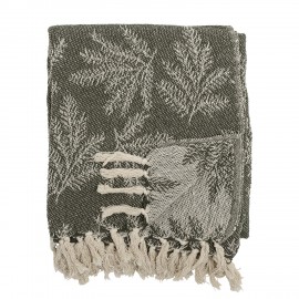 Plaid coton recycle franges Bloomingville Gabriela