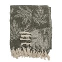Plaid coton recycle franges Bloomingville Gabriela