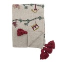 Plaid coton recycle motif noel Bloomingville Yule