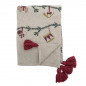 Plaid coton recycle motif noel Bloomingville Yule