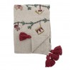 Plaid coton recycle motif noel Bloomingville Yule