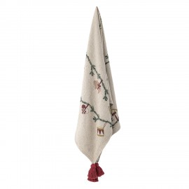 Plaid coton recycle motif noel Bloomingville Yule
