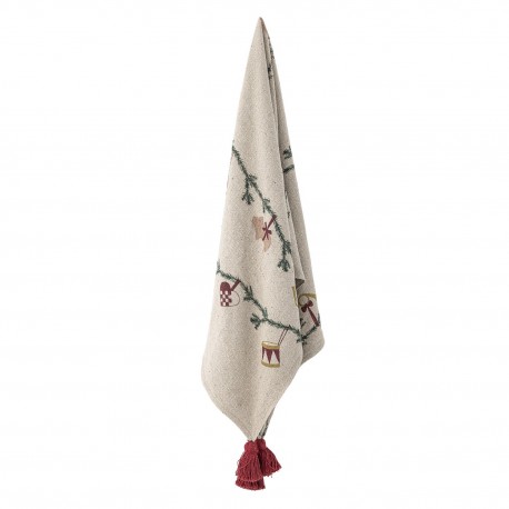 Plaid coton recycle motif noel Bloomingville Yule