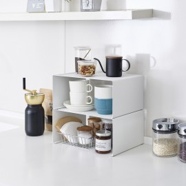 Etagere empilable rangement plan de travail cuisine Yamazaki Tower