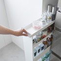 Etagere étroite à roulettes rangement acier Yamazaki Tower