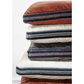 Matelas d assise de sol banc velours coton Madam Stoltz