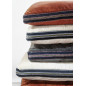 Matelas d assise de sol banc velours coton Madam Stoltz