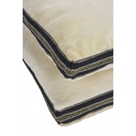 Matelas de banc assise velours coton Madam Stoltz