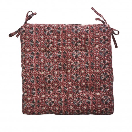 Coussin de chaise coton imprime Madam Stoltz