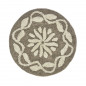 Petit tapis rond coton tufte Madam Stoltz
