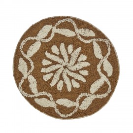 Petit tapis rond tufte motif Madam Stoltz