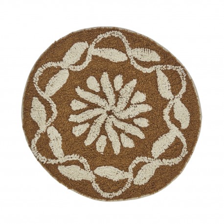 Petit tapis rond tufte motif Madam Stoltz