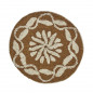 Petit tapis rond tufte motif Madam Stoltz