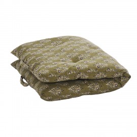 Matelas d'assise coton imprimé Madam Stoltz
