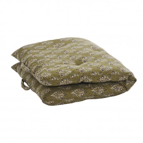 Matelas d'assise coton imprimé Madam Stoltz