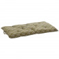 Matelas d assise coton imprime vert Madam Stoltz