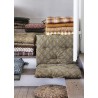 Matelas d assise coton imprime vert Madam Stoltz