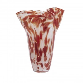 Vase decoratif chic verre art deco taches couleur Madam Stoltz